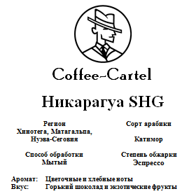 Coffee-Cartel «Никарагуа SHG», 1кг